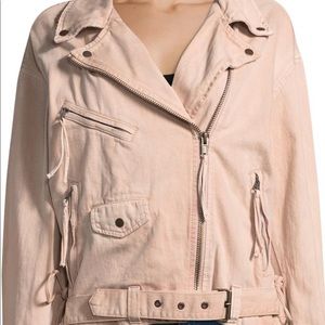 Free People Denim Oversized Jacket